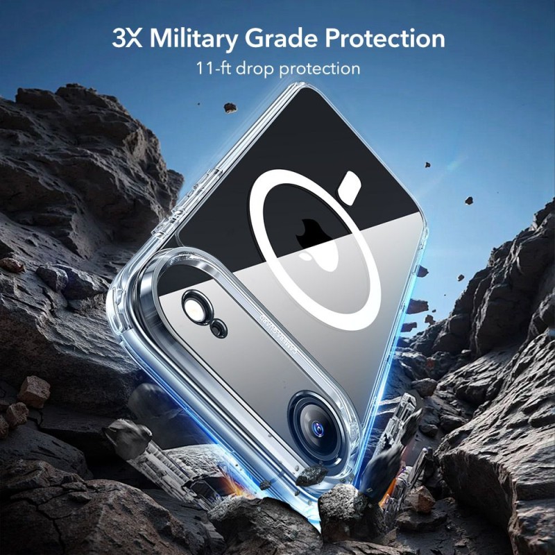 ESR Classic Hybrid MagSafe с протективен ринг и закалено стъкло за iPhone Air (прозрачно) - ESR Classic Hybrid MagSafe с протективен ринг и закалено стъкло за iPhone Air (прозрачно) - 4894240288542