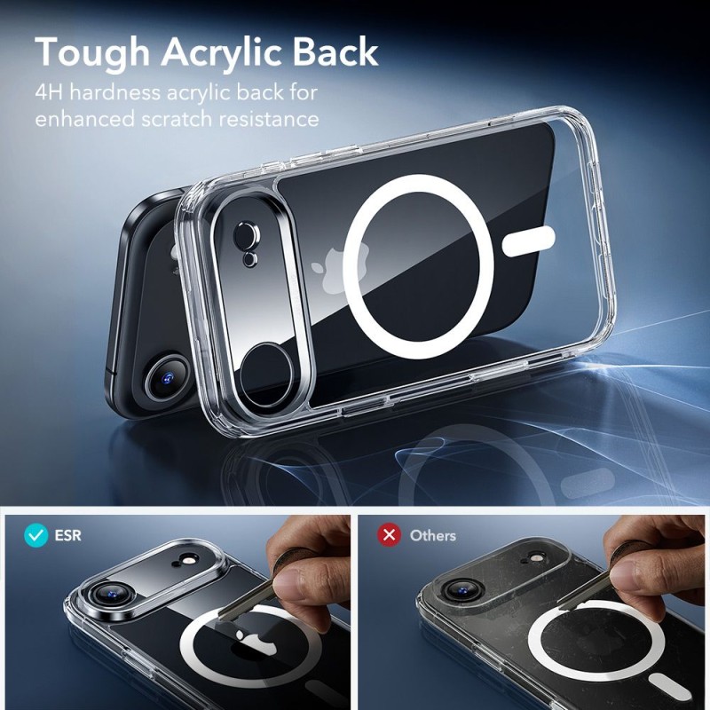 ESR Classic Hybrid MagSafe с протективен ринг и закалено стъкло за iPhone Air (прозрачно) - ESR Classic Hybrid MagSafe с протективен ринг и закалено стъкло за iPhone Air (прозрачно) - 4894240288542