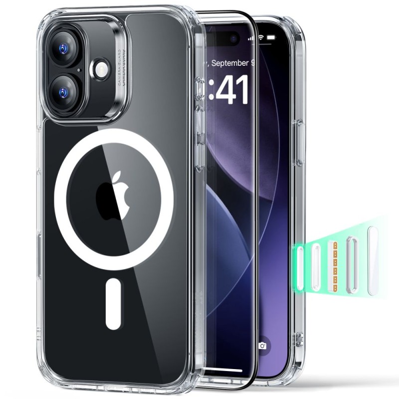 ESR Classic Hybrid с MagSafe и закалено стъкло за iPhone 17 – прозрачно - ESR Classic Hybrid с MagSafe и закалено стъкло за iPhone 17 – прозрачно - 4894240288566