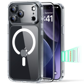 ESR Classic Hybrid MagSafe защитно кейс+темперирано стъкло за iPhone 17 Pro Max Clear (SKU 4894240289006)