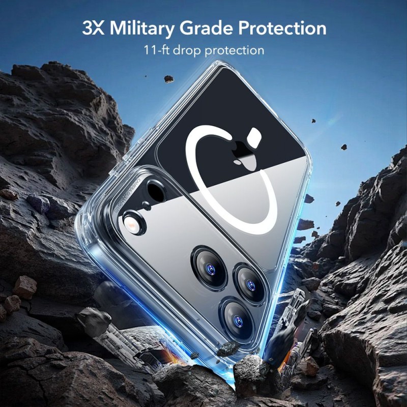 ESR Classic Hybrid MagSafe защитно кейс+темперирано стъкло за iPhone 17 Pro Max Clear (SKU 4894240289006) - 4894240289006