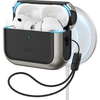 ESR ORBIT HALOLOCK Magsafe калъф за Apple AirPods Pro 3 Titanium