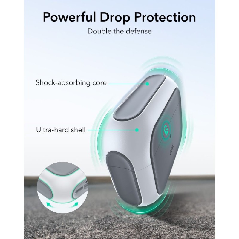 ESR ORBIT HALOLOCK Magsafe калъф за Apple AirPods Pro 3 бял - ESR ORBIT HALOLOCK Magsafe калъф за Apple AirPods Pro 3 бял - 4894240289143