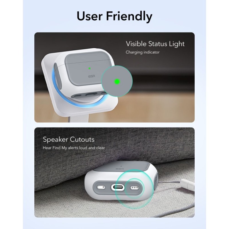 ESR ORBIT HALOLOCK Magsafe калъф за Apple AirPods Pro 3 бял - ESR ORBIT HALOLOCK Magsafe калъф за Apple AirPods Pro 3 бял - 4894240289143