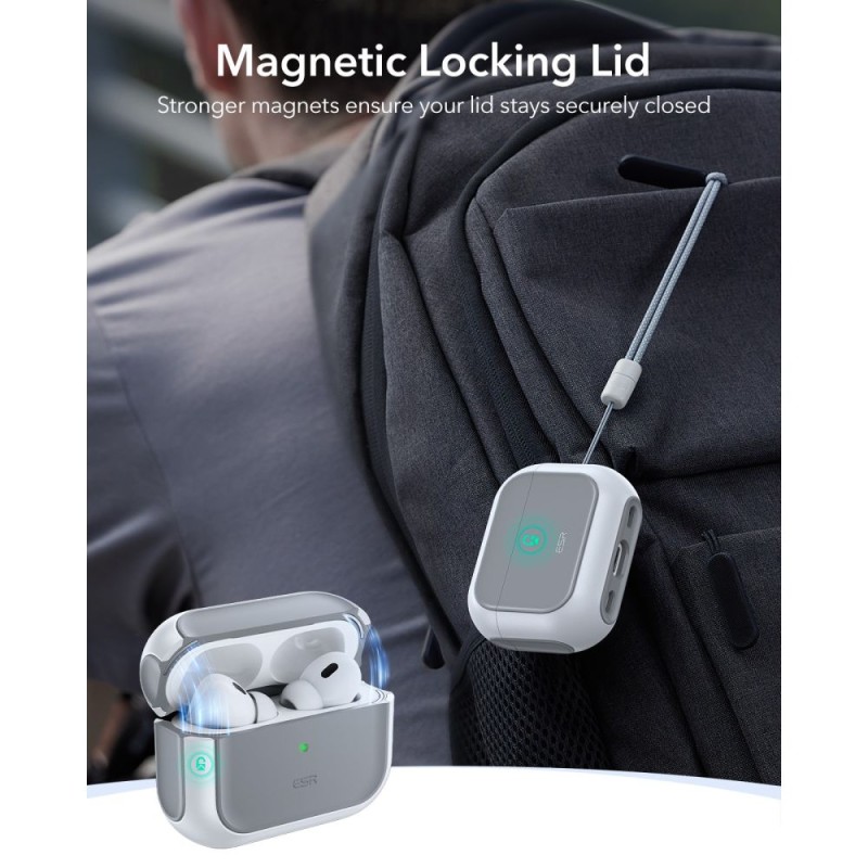 ESR ORBIT HALOLOCK Magsafe калъф за Apple AirPods Pro 3 бял - ESR ORBIT HALOLOCK Magsafe калъф за Apple AirPods Pro 3 бял - 4894240289143