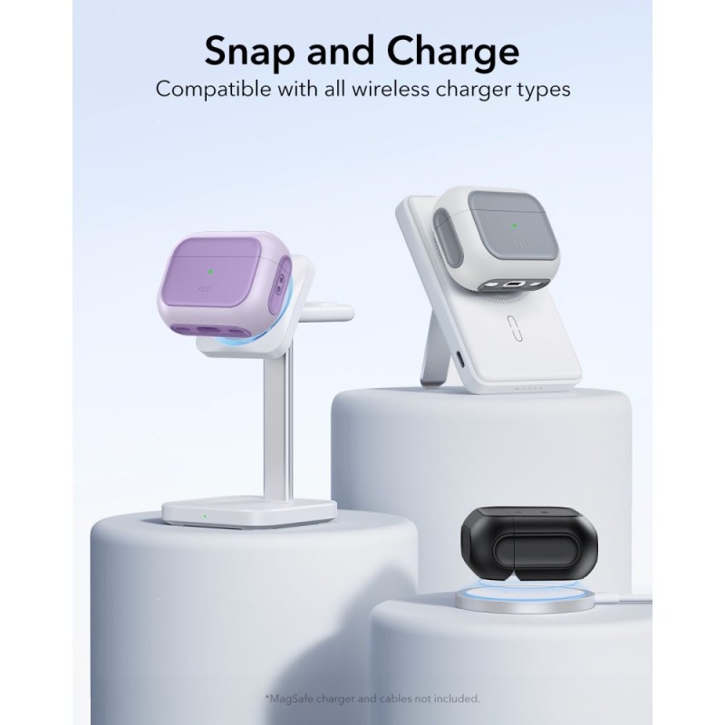 ESR ORBIT HALOLOCK Magsafe Калъф за Apple AirPods Pro 3 Лавандула - ESR ORBIT HALOLOCK Magsafe Калъф за Apple AirPods Pro 3 Лавандула - 4894240289167