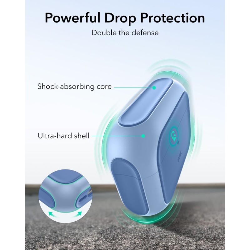 ESR ORBIT HaloLock Magsafe калъф за Apple AirPods Pro 3 Powder Blue - ESR ORBIT HaloLock Magsafe калъф за Apple AirPods Pro 3 Powder Blue - 4894240289181