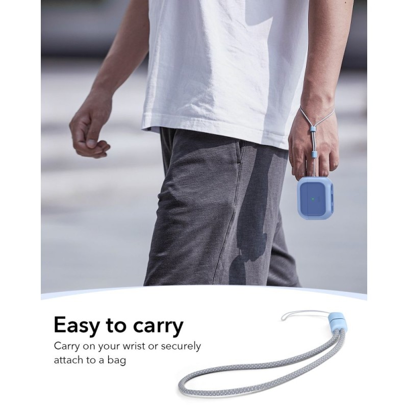 ESR ORBIT HaloLock Magsafe калъф за Apple AirPods Pro 3 Powder Blue - ESR ORBIT HaloLock Magsafe калъф за Apple AirPods Pro 3 Powder Blue - 4894240289181