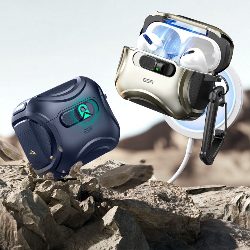 ESR Cyber FlickLock Halolock с MagSafe за Apple AirPods Pro 3 – синьо - ESR Cyber FlickLock Halolock с MagSafe за Apple AirPods Pro 3 – синьо - 4894240289228