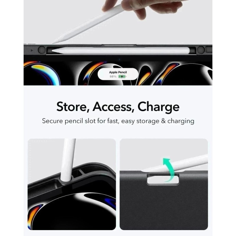 ESR Flip Hybrid Case за iPad Pro 11” (5/6/2024–2025) – Черен - ESR Flip Hybrid Case за iPad Pro 11” (5/6/2024–2025) – Черен - 4894240291368