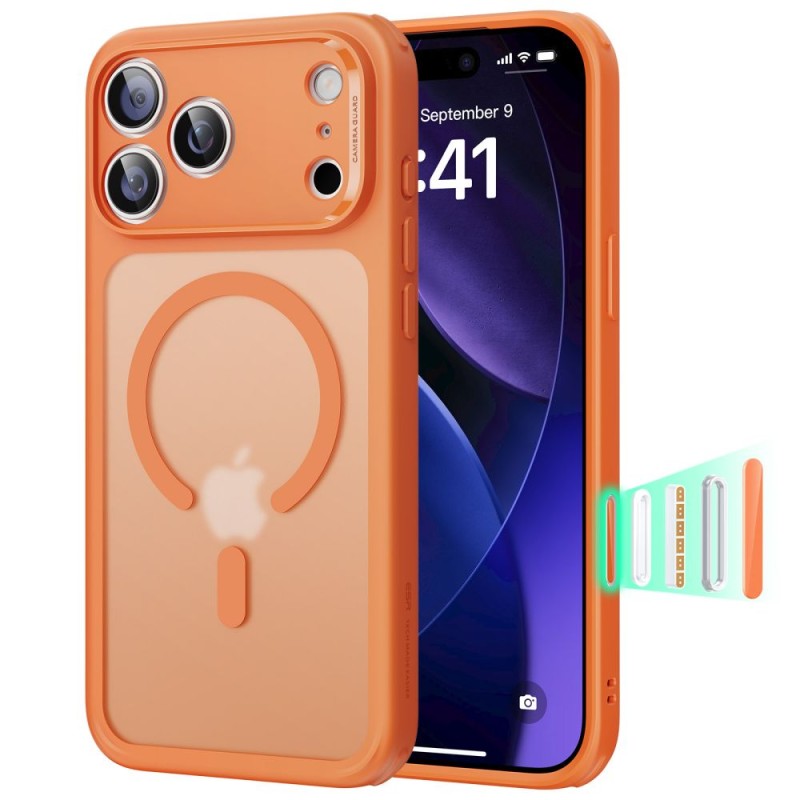 ESR CLASSIC HYBRID MagSafe iPhone 17 Pro Max Frosted Orange (SKU: 4894240291627) - ESR CLASSIC HYBRID MagSafe iPhone 17 Pro Max Frosted Orange (SKU: 4894240291627) - 4894240291627