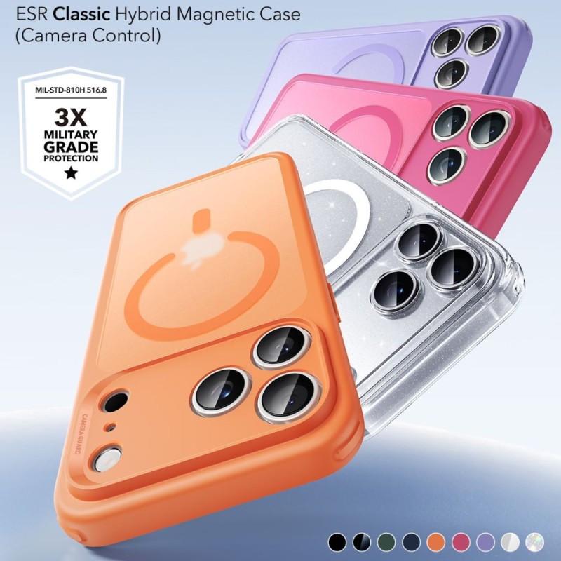 ESR CLASSIC HYBRID MagSafe iPhone 17 Pro Max Frosted Orange (SKU: 4894240291627) - ESR CLASSIC HYBRID MagSafe iPhone 17 Pro Max Frosted Orange (SKU: 4894240291627) - 4894240291627