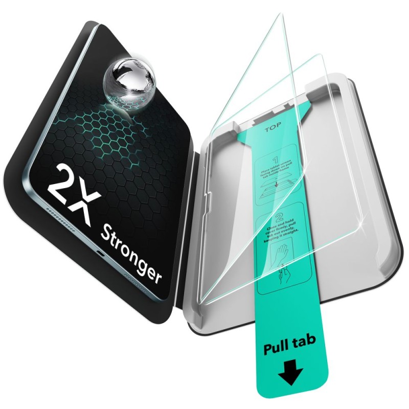 ESR UltraFit Tempered Glass 2-pack закалено стъкло за iPad Pro 11” (5/6/2024–2025), прозрачно - 4894240293492
