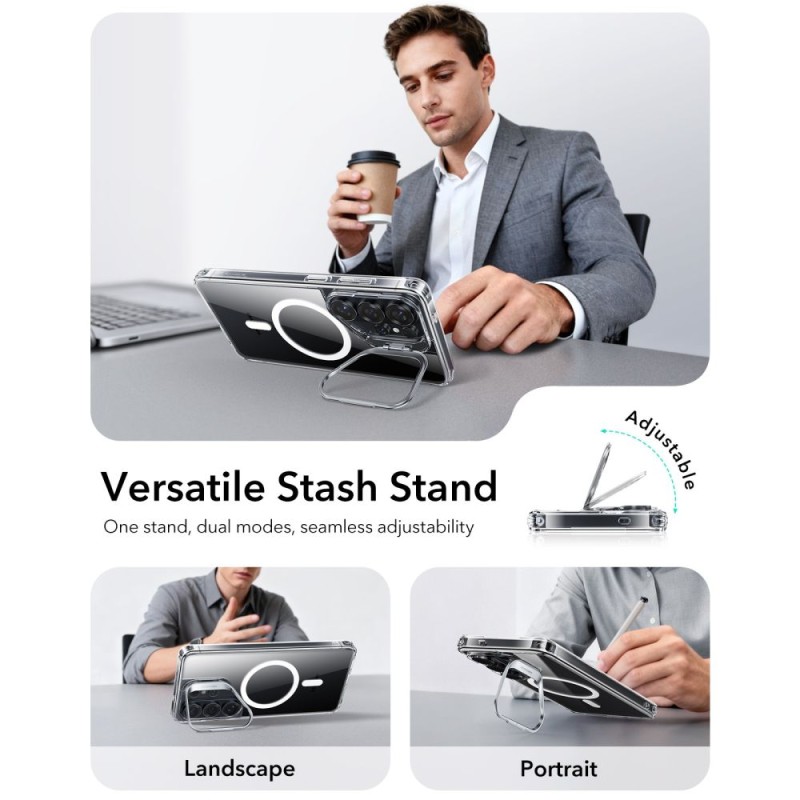 ESR CLASSIC HYBRID KICKSTAND MAGSAFE за Samsung Galaxy S26 Ultra Clear - 4894240295779