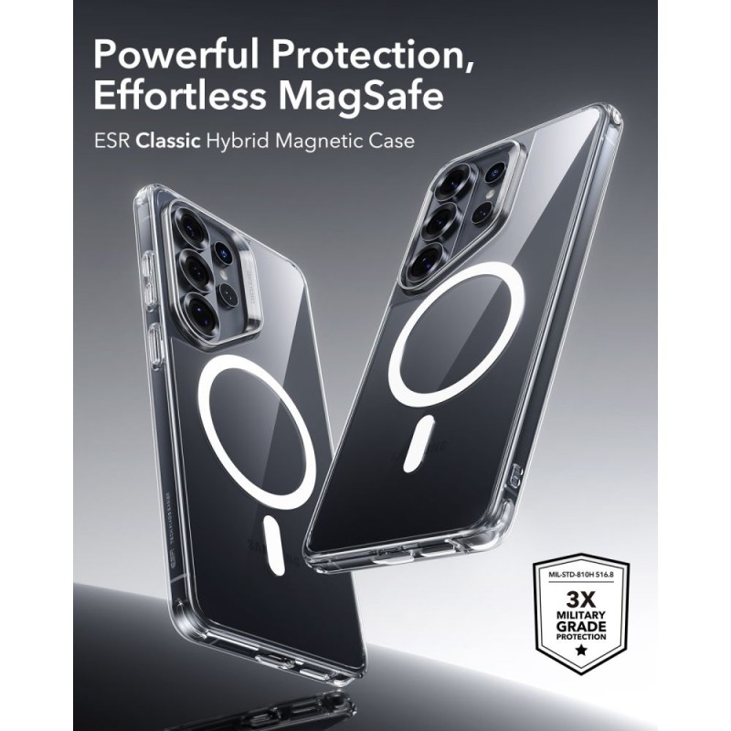 ESR Classic Hybrid MagSafe за Samsung Galaxy S26 Ultra – прозрачно - ESR Classic Hybrid MagSafe за Samsung Galaxy S26 Ultra – прозрачно - 4894240295793