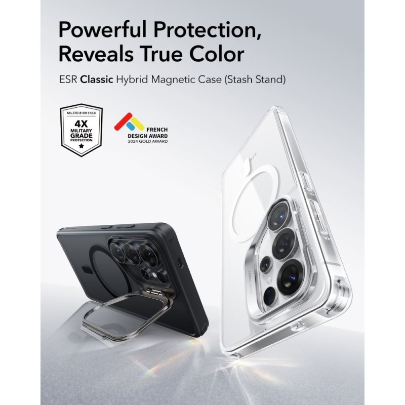 ESR CLASSIC HYBRID KICKSTAND MAGSAFE за Samsung Galaxy S26 ULTRA (Frosted Black) - ESR CLASSIC HYBRID KICKSTAND MAGSAFE за Samsung Galaxy S26 ULTRA (Frosted Black) - 4894240295830