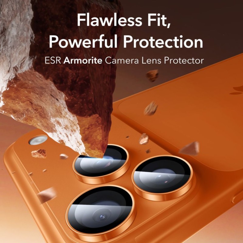 ESR Armorite протектор за камера с втвърдено стъкло за iPhone 14 Pro / 14 Pro Max / 15 Pro / 15 Pro Max / 16 Pro / 16 Pro Max / 17 Pro / 17 Pro Max (оранжев) - ESR Armorite протектор за камера с втвърдено стъкло за iPhone 14 Pro / 14 Pro Max / 15 Pro / 15 Pro Max / 16 Pro / 16 Pro Max / 17 Pro / 17 Pro Max (оранжев) - 4894240296790