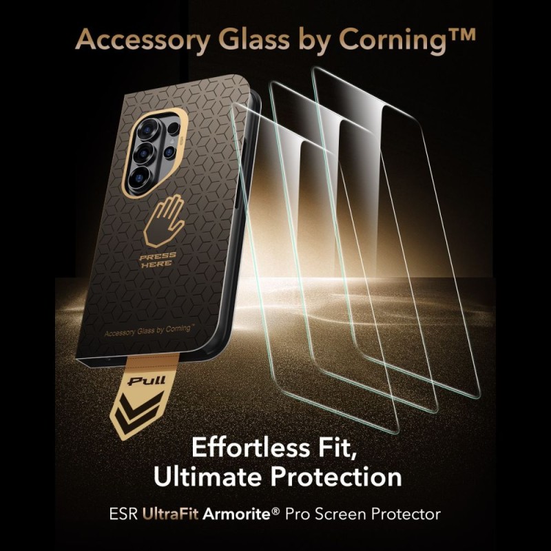 ESR UltraFit Armorite Pro – закалено стъкло за Samsung Galaxy S26 Ultra (Ultra Clear) - 4894240297667