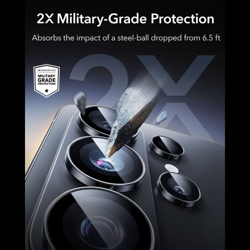 ESR Armorite Camera Protector Защитно стъкло за камери Samsung Galaxy S26 Ultra Black - 4894240297681