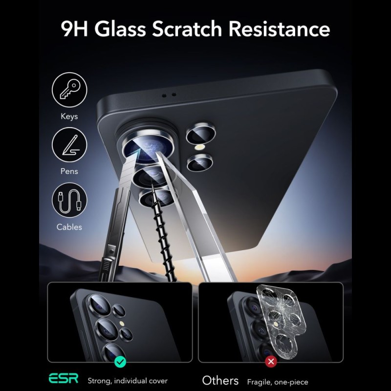 ESR Armorite Protector за камера за Samsung Galaxy S26 Ultra (прозрачен) - ESR Armorite Protector за камера за Samsung Galaxy S26 Ultra (прозрачен) - 4894240297704