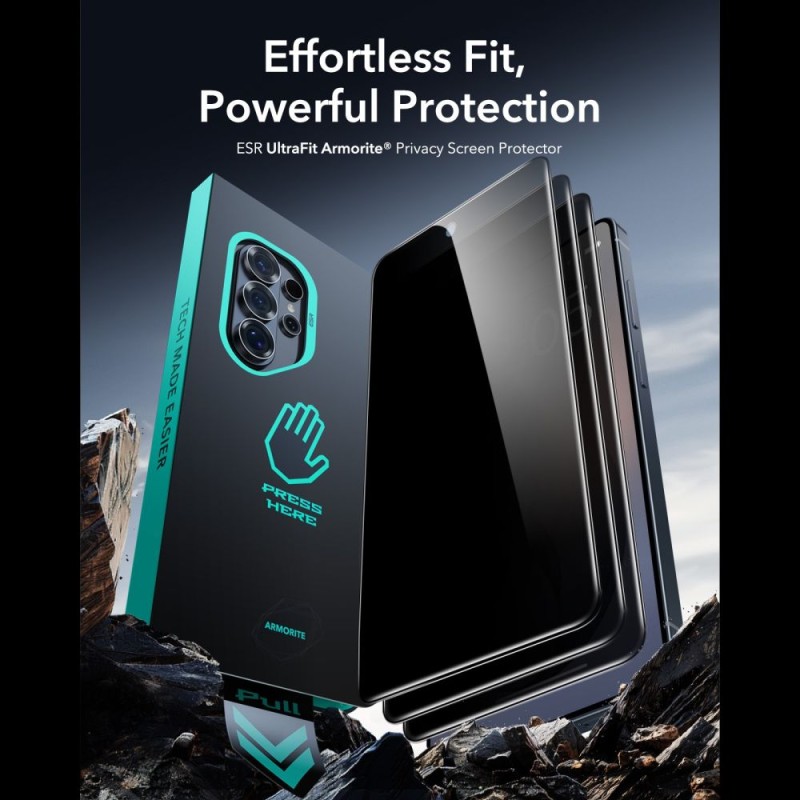 ESR UltraFit Armorite Privacy темперирано стъкло за Samsung Galaxy S26 Ultra (9H) - 4894240297797
