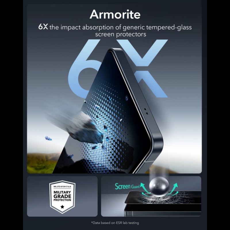 ESR UltraFit Armorite Privacy темперирано стъкло за Samsung Galaxy S26 Ultra (9H) - 4894240297797