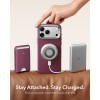 ESR Atelier Kickstand MagSafe кейс от веганска кожа за iPhone 17 Pro / 18 Pro Deep Burgundy ESR Atelier Kickstand MagSafe кейс от веганска кожа за iPhone 17 Pro / 18 Pro Deep Burgundy