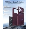 ESR CYBER TOUGH KICKSTAND MAGSAFE Кейс с поставка за iPhone 17 Pro Max / 18 Pro Max Deep Burgundy