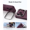 ESR CYBER TOUGH KICKSTAND MAGSAFE Кейс с поставка за iPhone 17 Pro Max / 18 Pro Max Deep Burgundy