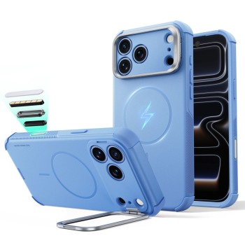 ESR Cyber Tough Kickstand MagSafe за iPhone 17 Pro Max / 18 Pro Max – Light Blue (с подставка)