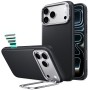 ESR Leather Kickstand MagSafe Кожен калъф с поставка за iPhone 17 Pro Max / 18 Pro Max Black
