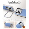 ESR LEATHER KICKSTAND MagSafe кейс за iPhone 17 Pro Max / 18 Pro Max (Light Blue)