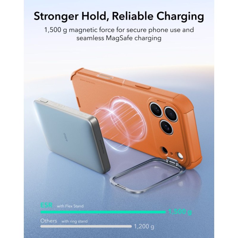 ESR CYBER TOUGH Kickstand MagSafe кейс за iPhone 17 Pro / 18 Pro (оранжев) ESR CYBER TOUGH Kickstand MagSafe кейс за iPhone 17 Pro / 18 Pro (оранжев)