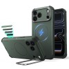 ESR CYBER TOUGH Kickstand MagSafe кейс за iPhone 17 Pro / 18 Pro (зелено) ESR CYBER TOUGH Kickstand MagSafe кейс за iPhone 17 Pro / 18 Pro (зелено)