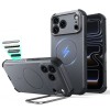 ESR CYBER TOUGH Kickstand MagSafe за iPhone 17 Pro Max / 18 Pro Max (сиво) ESR CYBER TOUGH Kickstand MagSafe за iPhone 17 Pro Max / 18 Pro Max (сиво)