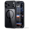 ESR Classic Hybrid MagSafe + закалено стъкло за iPhone 17 Pro / 18 Pro (прозрачно/черно)
