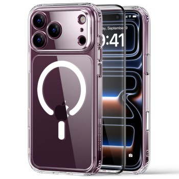ESR Classic Hybrid MagSafe + стъкло 9H iPhone 17 Pro Max / 18 Pro Max (прозрачно)