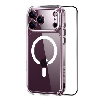 ESR Classic Hybrid MagSafe + стъкло 9H iPhone 17 Pro Max / 18 Pro Max (прозрачно)
