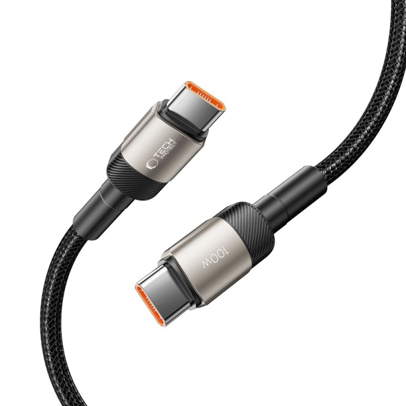 Tech-Protect ULTRABOOST EVO USB-C кабел PD 100W / 5A 100 см TITANIUM - Tech-Protect ULTRABOOST EVO USB-C кабел PD 100W / 5A 100 см TITANIUM - 5906203690633