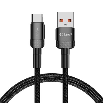 TECH-PROTECT ULTRABOOST EVO USB-C кабел 100W/5A 100 см черен