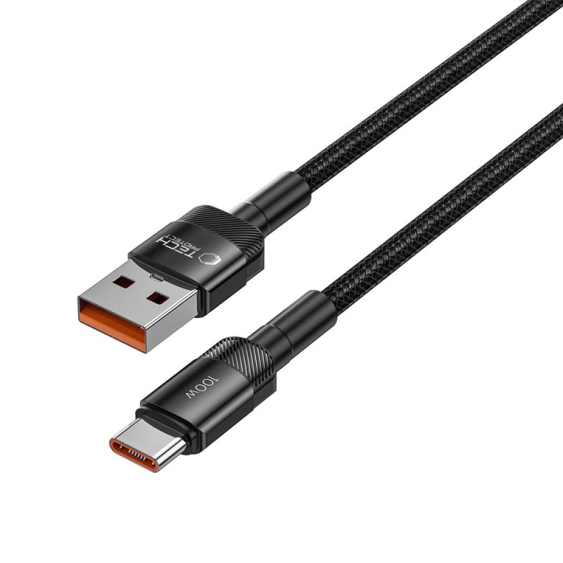 TECH-PROTECT ULTRABOOST EVO USB-C кабел 100W/5A 100 см черен - 5906203690718