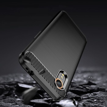 Tech-Protect TPUCarbon калъф за Samsung Galaxy XCover 7, черен Tech-Protect TPUCarbon калъф за Samsung Galaxy XCover 7, черен