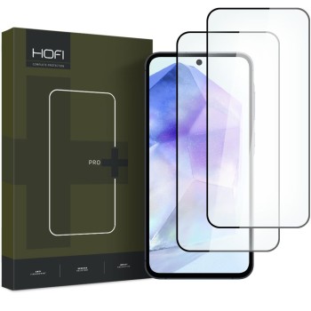 Hofi Glass Pro+ закалено стъкло 2 броя за Samsung Galaxy A35 / A55 5G (BLACK)
