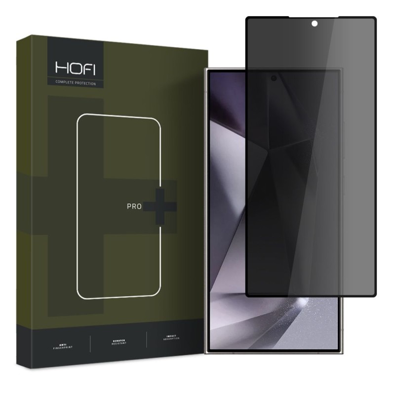 Hofi Anti Spy Glass Pro+ приватизиращо закалено стъкло за Samsung Galaxy S24 Ultra (Anti-Spy Privacy) - Hofi Anti Spy Glass Pro+ приватизиращо закалено стъкло за Samsung Galaxy S24 Ultra (Anti-Spy Privacy) - 5906203692286