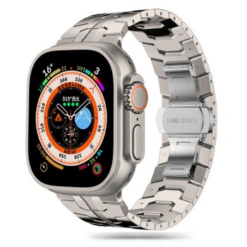 TECH-PROTECT STAINLESS LINE каишка за Apple Watch 8/9/10/11/SE/Ultra (44/45/46/49 мм) от титанова неръждаема стомана