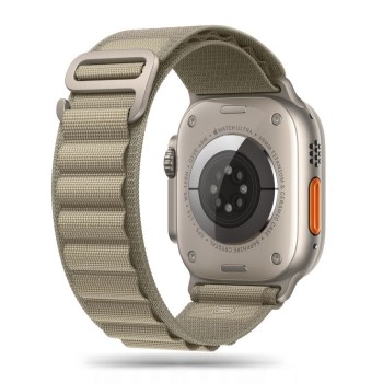 Tech-Protect Nylon Pro каишка за Apple Watch 8/9/10/11/SE/Ultra (44/45/46/49 мм) Titanium/Olive