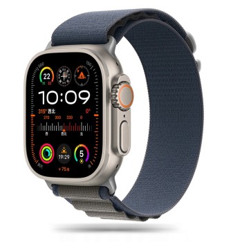 TECH-PROTECT Nylon Pro за Apple Watch 8/9/10/11/SE/Ultra (44/45/46/49 мм) Navy/Grey TECH-PROTECT Nylon Pro за Apple Watch 8/9/10/11/SE/Ultra (44/45/46/49 мм) Navy/Grey