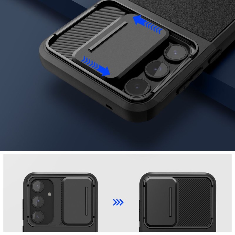 TECH-PROTECT VELAR CAM+ калъф за GALAXY A35 / A55 5G, BLACK - 5906302307807