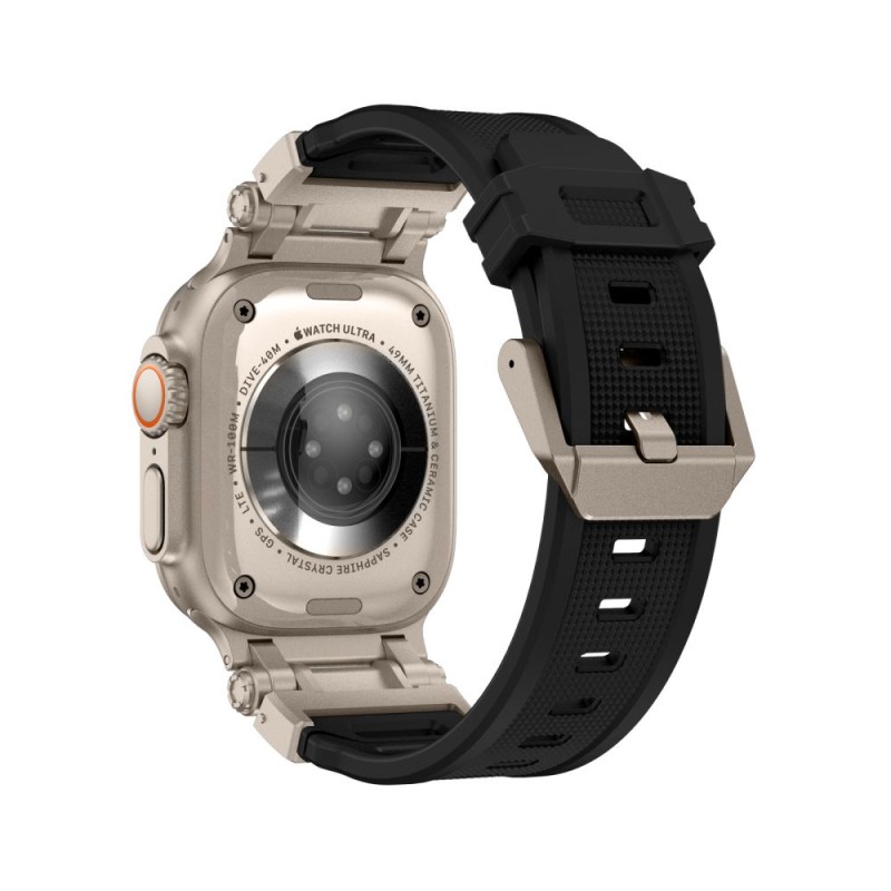 TECH-PROTECT DELTA PRO каишка за Apple Watch 8/9/10/11, SE и Ultra (44/45/46/49 мм) BLACK/TITANIUM - TECH-PROTECT DELTA PRO каишка за Apple Watch 8/9/10/11, SE и Ultra (44/45/46/49 мм) BLACK/TITANIUM - 5906302307821