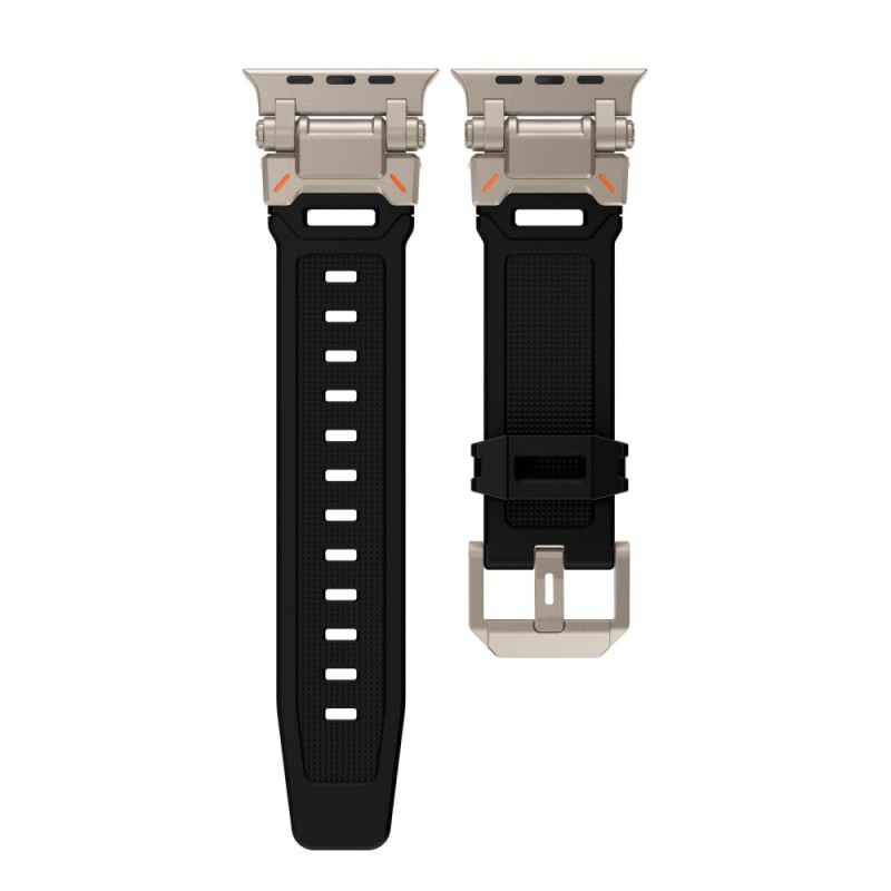 TECH-PROTECT DELTA PRO каишка за Apple Watch 8/9/10/11, SE и Ultra (44/45/46/49 мм) BLACK/TITANIUM - TECH-PROTECT DELTA PRO каишка за Apple Watch 8/9/10/11, SE и Ultra (44/45/46/49 мм) BLACK/TITANIUM - 5906302307821
